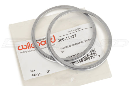 Wilwood Rear Hat Adapters for Foxbody Mustang Brake Kit (300-11337)