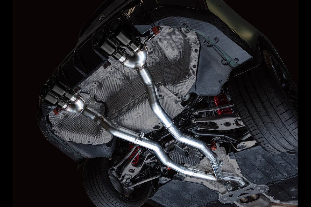 AWE Track Edition Catback Exhaust for BMW G8X M3/M4 (AWE3020-42482) installed