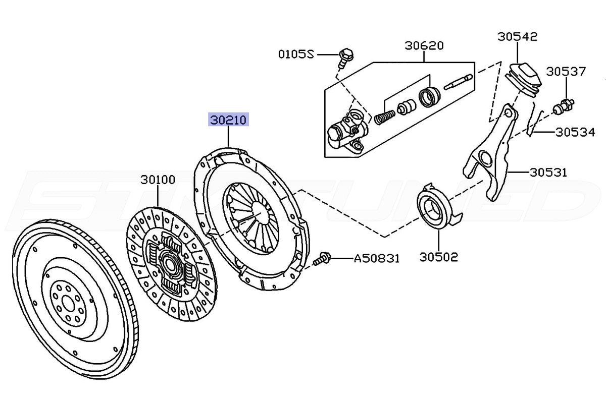 Subaru OEM Clutch Pressure Plate for 2018-2022+ WRX (30210AA801)