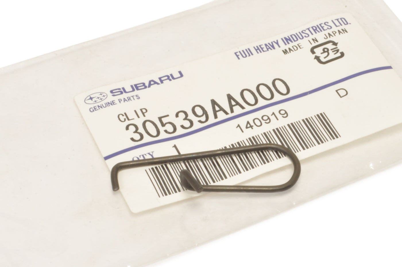 Subaru OEM Throw Out Bearing TOB Clip (30539AA000)