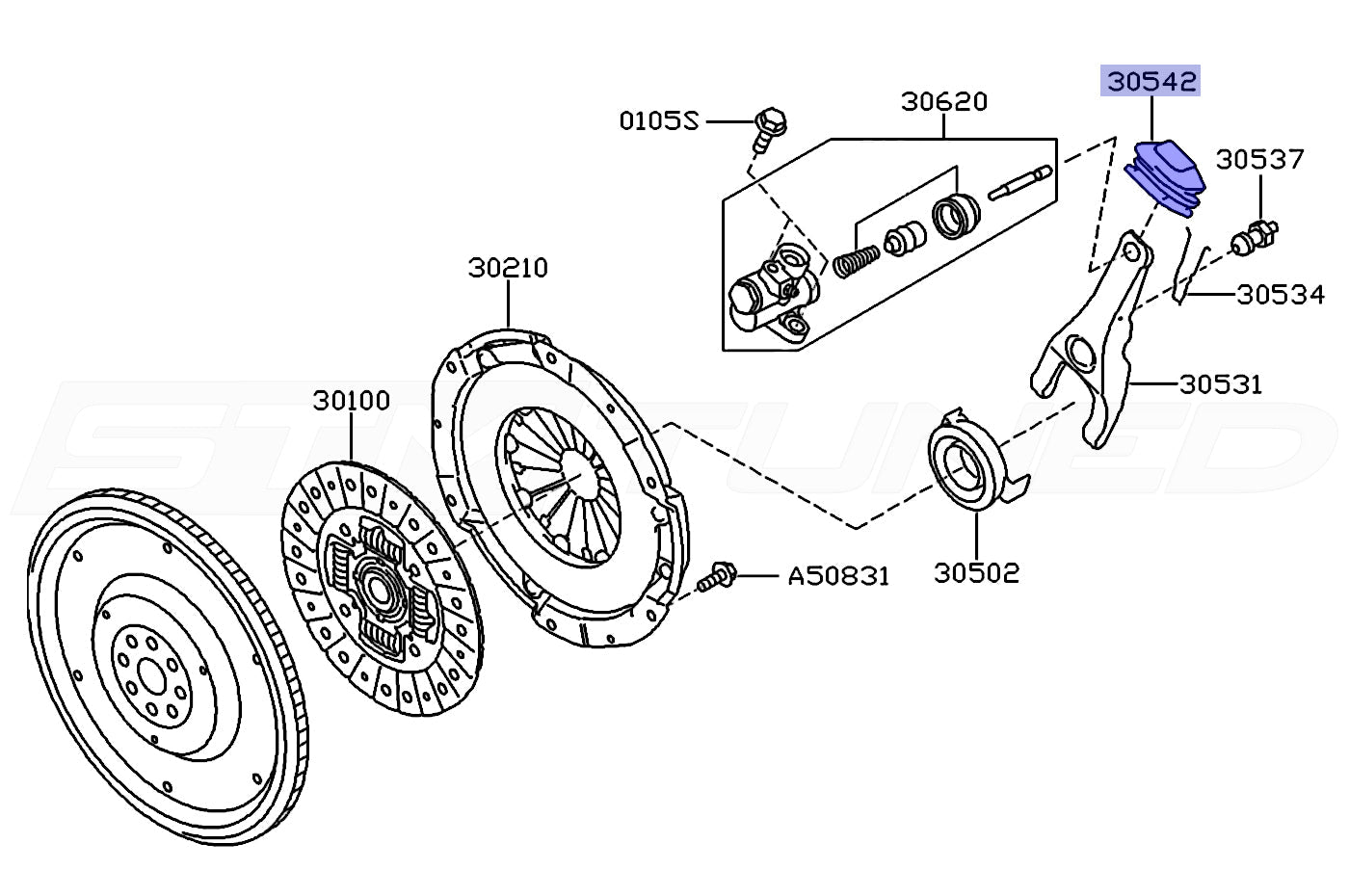 2022 WRX Clutch Diagram