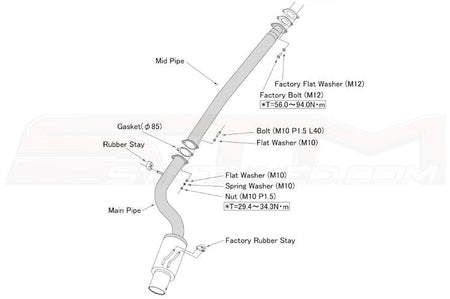 HKS Exhaust Hi Power for Evo X (31008-BM002)