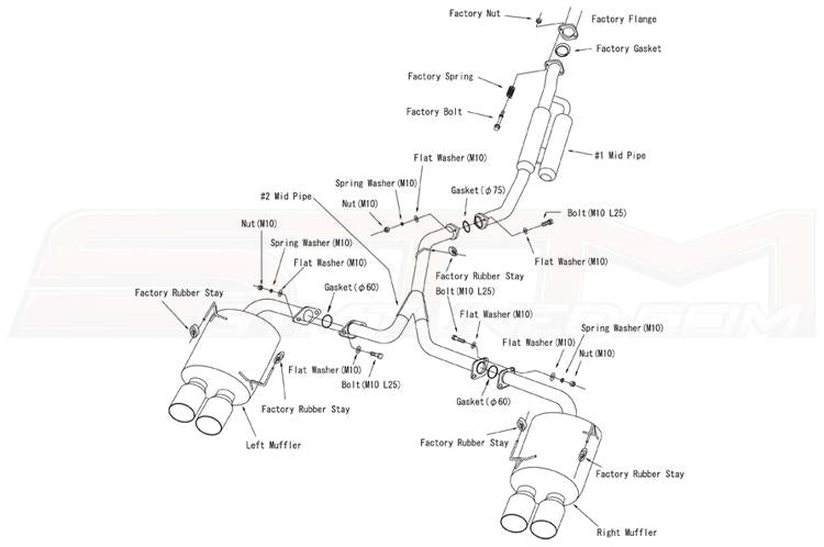 HKS Legamax Premium Exhaust for 2015+ WRX/STi (31021-BF001)