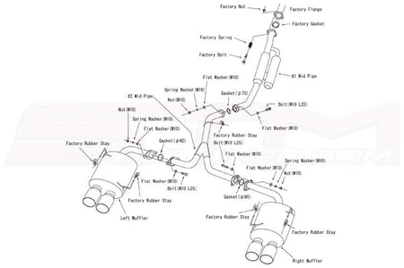 HKS Legamax Premium Exhaust for 2015+ WRX/STi (31021-BF001)