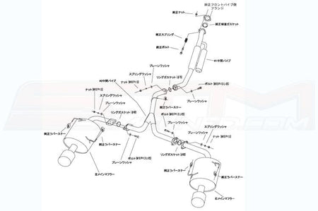 31029-AF011 HKS Super Turbo Stainless Exhaust for 2015 to 2020 Subaru WRX/STi