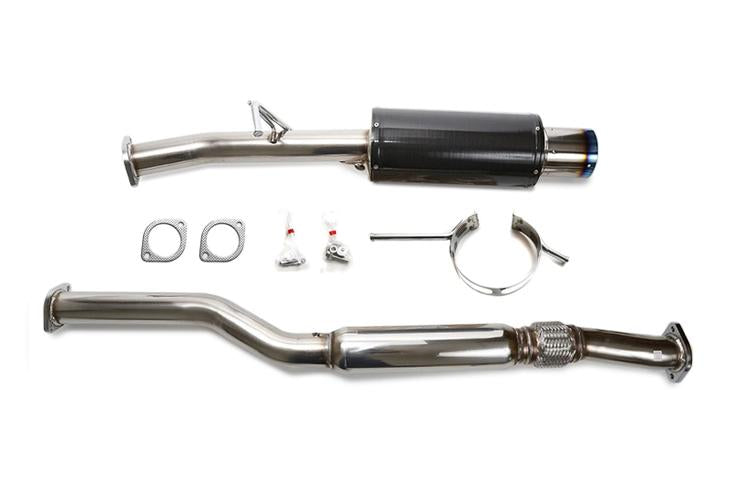 HKS Carbon-Ti Cat Back Exhaust for 2002 to 2007 Subaru WRX/STi (3112-EX005)