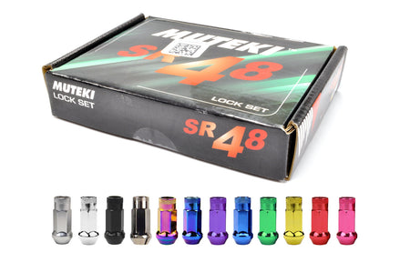 Muteki SR48 Open Ended Locking Lug Nuts (M12 x 1.5)