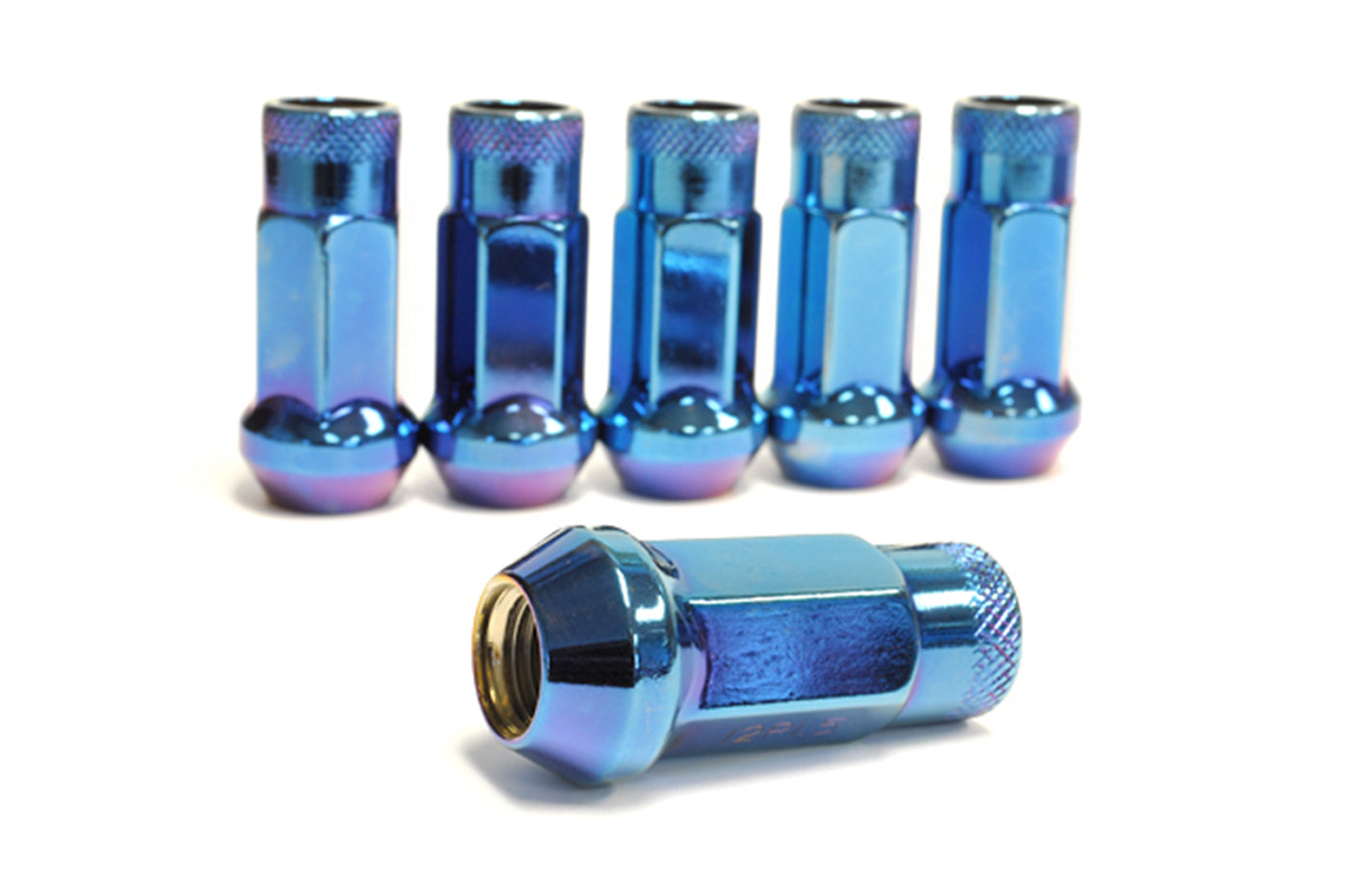 Muteki SR48 Open Ended Lug Nuts in Burning Blue