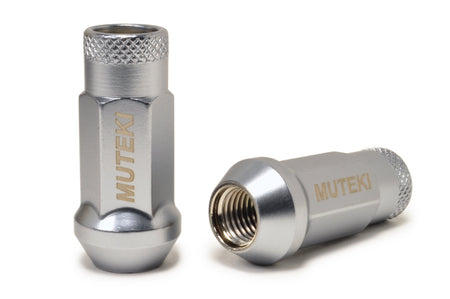 Muteki SR48 Open Ended Lug Nuts in Satin Silver