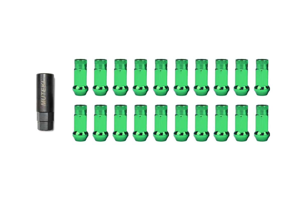Muteki SR48 Open Ended Lug Nuts Green (32905G)