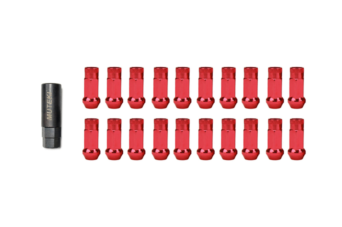 Muteki SR48 Open Ended Lug Nuts Red (32905R)
