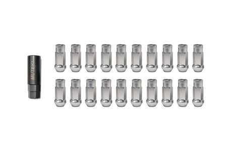 Muteki SR48 Open Ended Lug Nuts Satin Silver (32905SS)