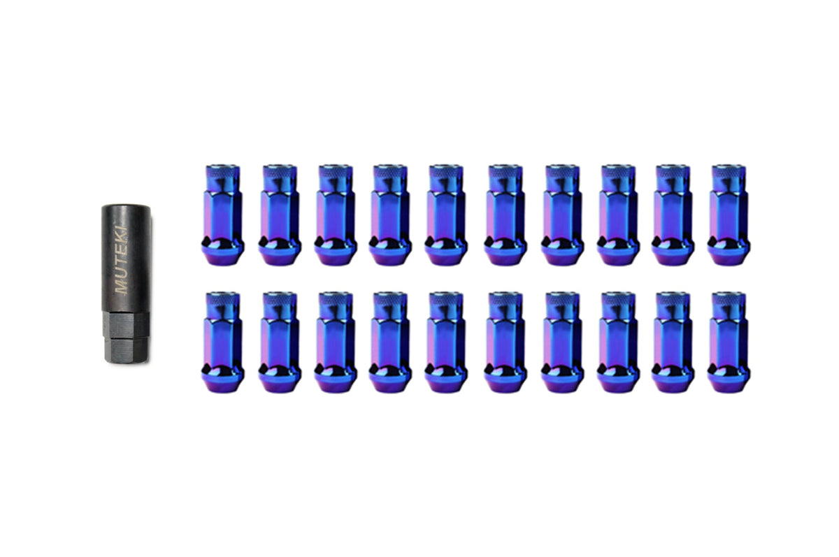 Muteki SR48 Open Ended Lug Nuts Burning Blue (32905UN)