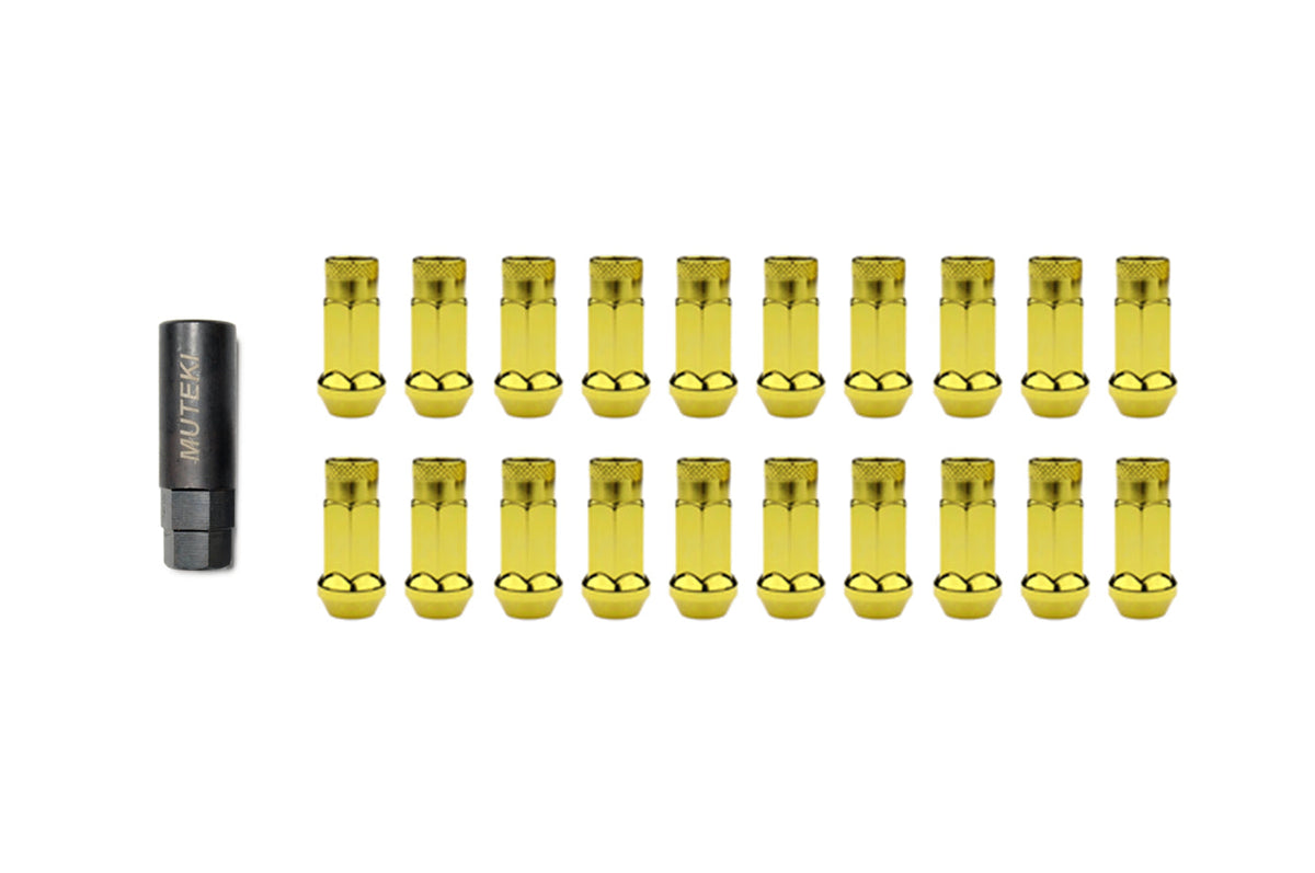 Muteki SR48 Open Ended Lug Nuts Yellow Gold (32905Z)