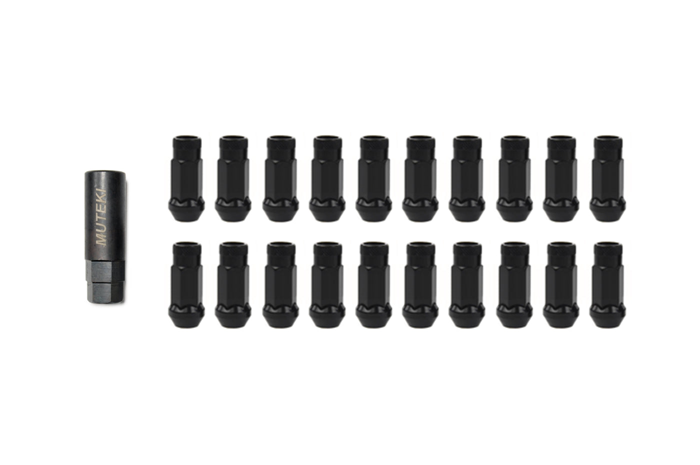 Muteki SR48 Open Ended Lug Nuts Black (32906B)