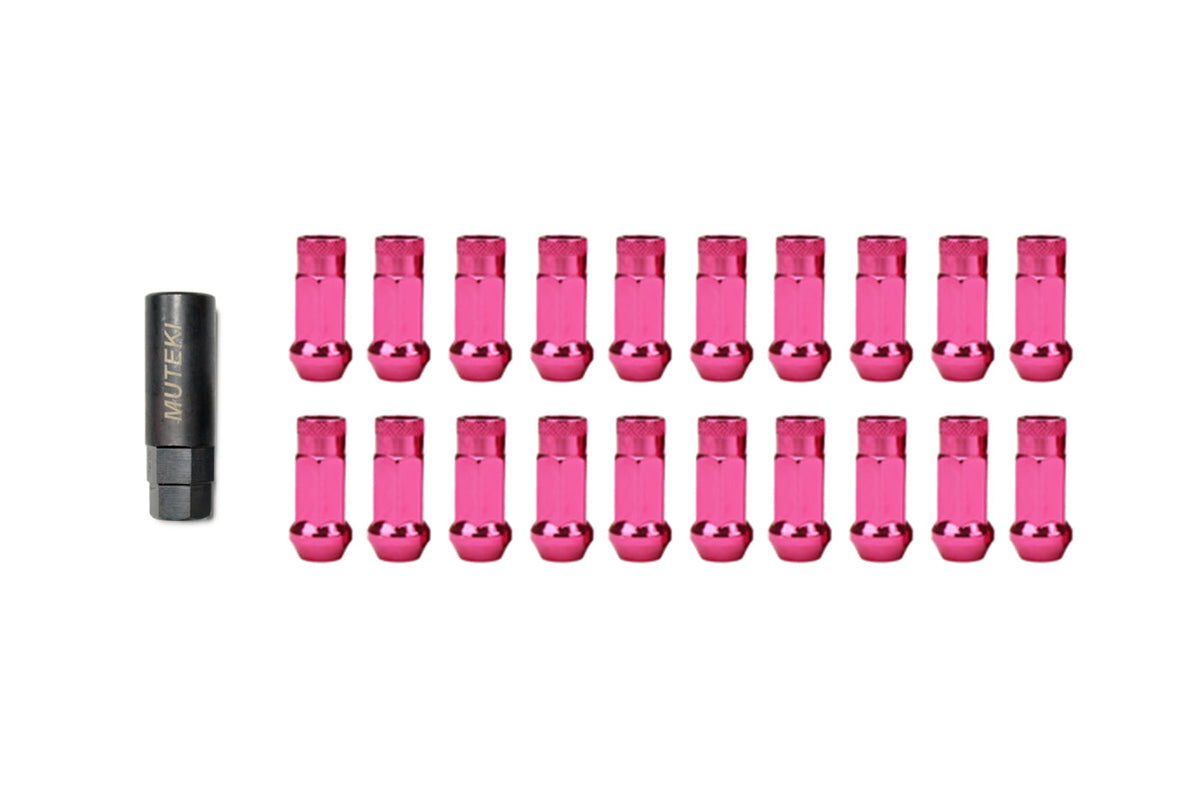 Muteki SR48 Open Ended Lug Nuts Pink (32906K)