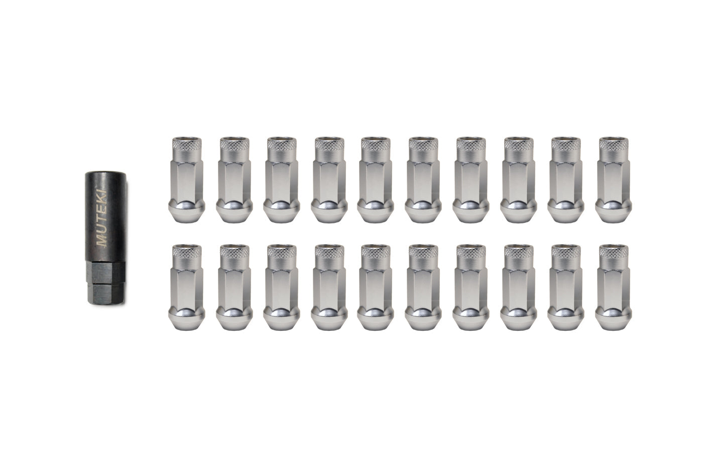 Muteki SR48 Open Ended Lug Nuts Satin Silver (32906SS)