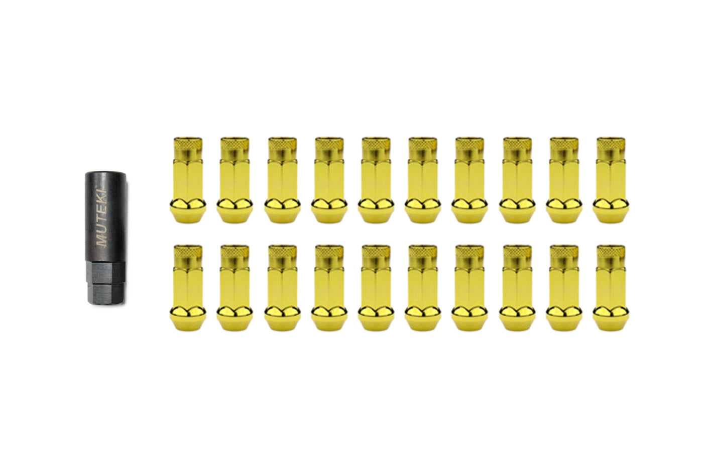Muteki SR48 Open Ended Lug Nuts Yellow Gold (32906Z)
