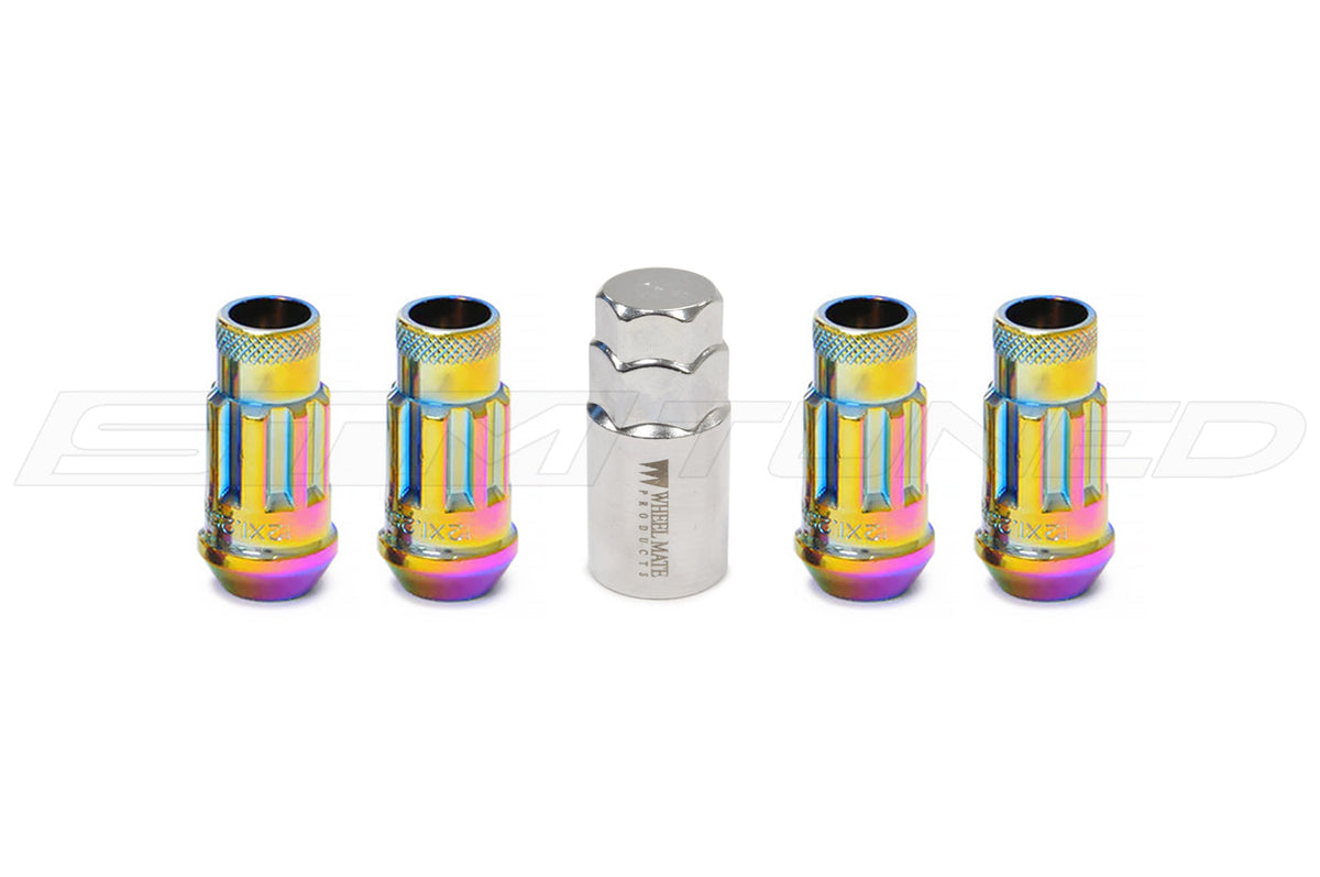 Wheel Mate Monster Locking Lug Nuts (Wheel Mate Monster Locking Lug Nuts (33002N Neon Rainbow Chrome)