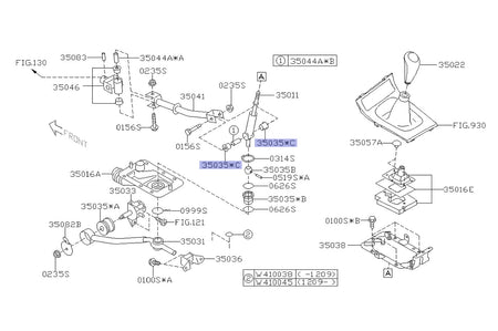 Subaru OEM Shift Lever Bushing for 08-14 WRX/STi (35035AG020)