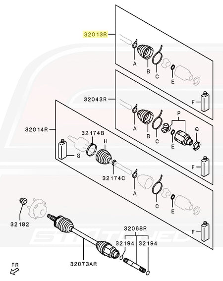 2010-2015 Solid Style Axle RH