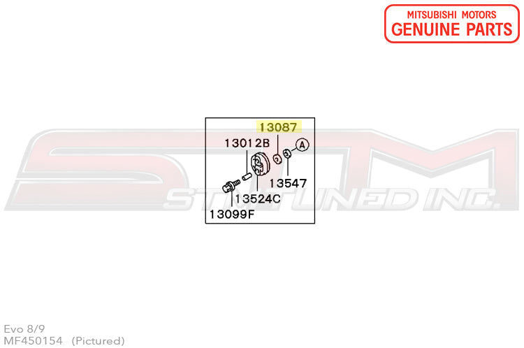 Mitsubishi Exhaust Hanger (A) Downpipe - Evo 8/9