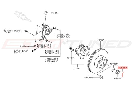 Nissan OEM Axle Cotter Pin for R35 350Z 370Z (40073-0L700)