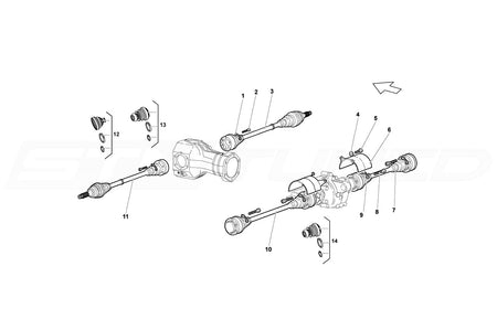 Lamborghini Front Axle Boot for Murcielago