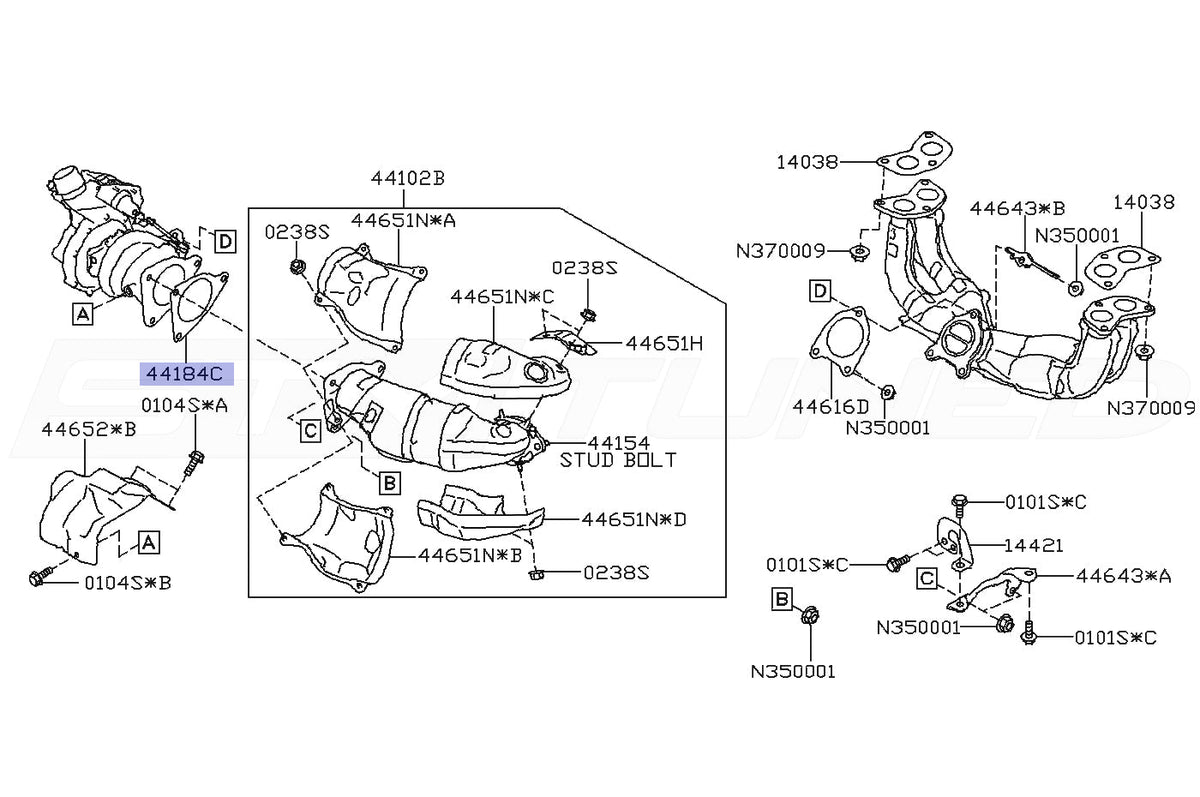 Subaru OEM Turbo to Downpipe Gasket for 2022+ WRX (44616AA320)