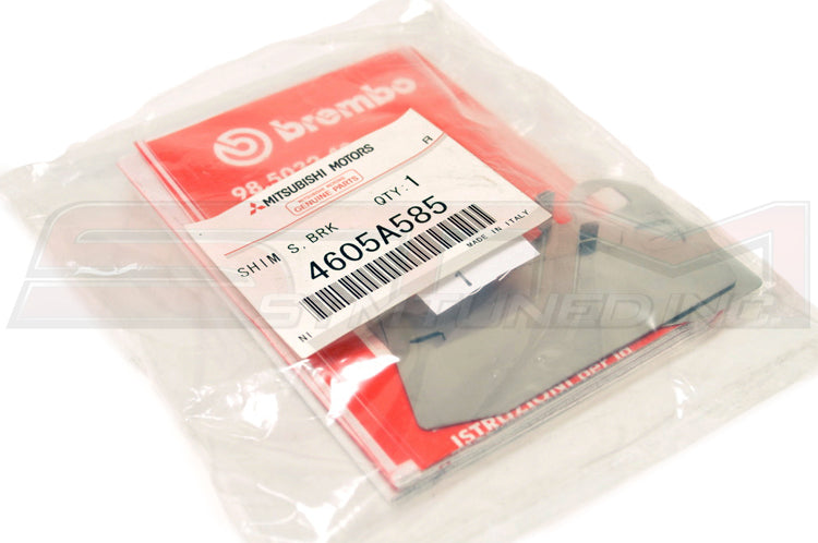 Mitsubishi OEM Rear Brake Pad Shims for Evo X 4605A585 Image © STM Tuned Inc