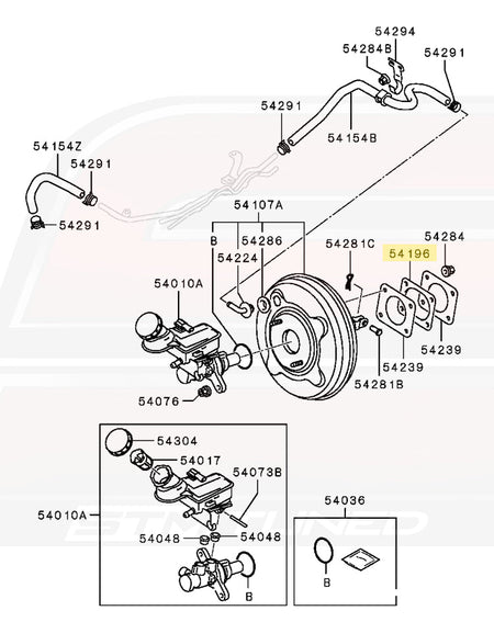 Mitsubishi OEM Brake Booster Spacer for Evo X (4630A089)