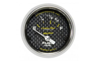 Fuel Level: 16-158 Ω - Carbon Fiber Air-Core Gauge (2 1/16")