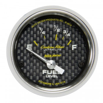 Fuel Level: 16-158 Ω - Carbon Fiber Air-Core Gauge (2 1/16")