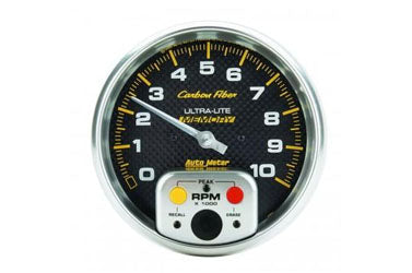 Tachometer: 0-10,000 RPM - Carbon Fiber In-Dash Gauge (5")