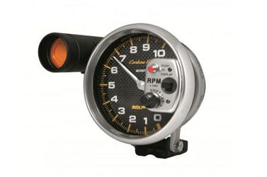 Tachometer: 0-10,000 RPM - Carbon Fiber Pedestal Gauge (5")