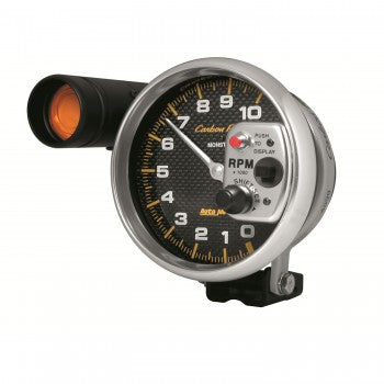 Tachometer: 0-10,000 RPM - Carbon Fiber Pedestal Gauge (5")