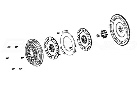 Competition Clutch Twin Disc Clutch Kit for 2006-2022+ WRX (4M-15021-1)