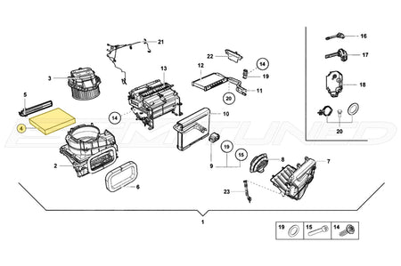 Audi OEM In-Cabin Filter for 17+ R8 Huracan (4S0819439)