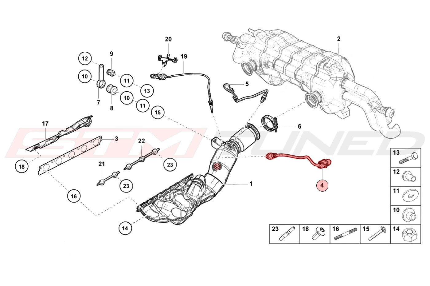 Front O2 Sensors for R8 Huracan (4S0906262F 4S0906262G)