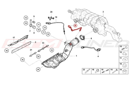 Audi OEM Rear O2 Sensor for 17+ R8 Huracan (4S0906262H)