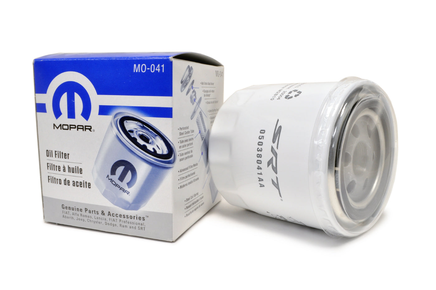 Mopar 041 White Oil Filter for Hellcat Viper Trackhawk TRX (5038041AA)