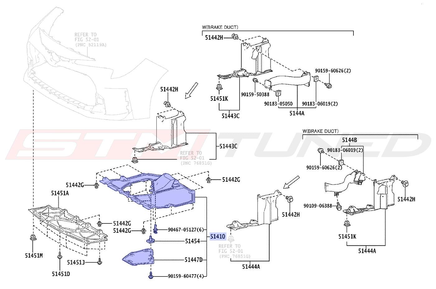 Toyota OEM Engine Undertray for 2023+ Corolla GR (5141012140)