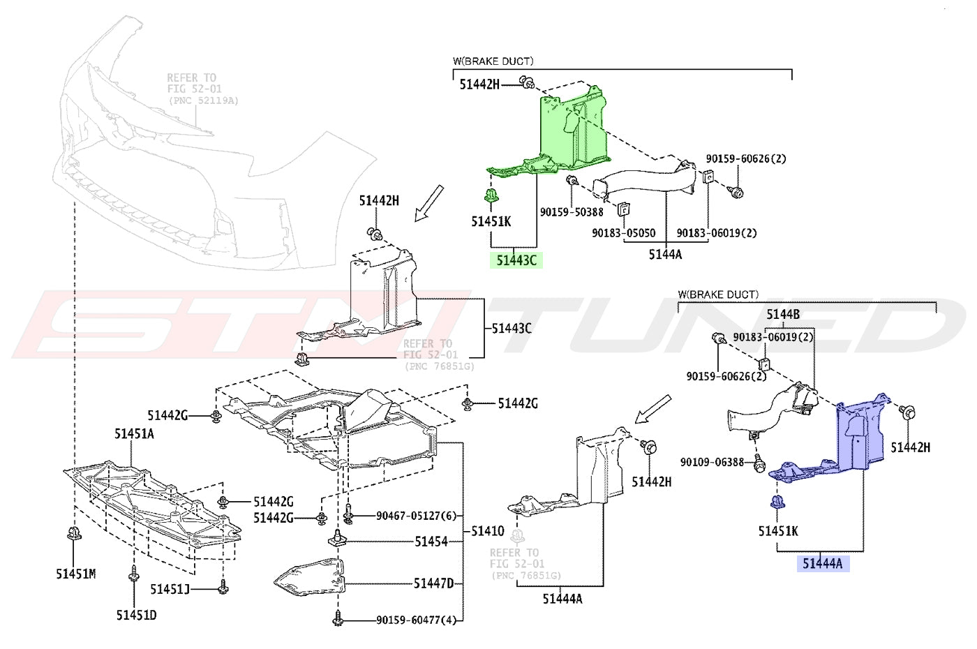 Toyota OEM Engine Room Covers for 2023+ Corolla GR
