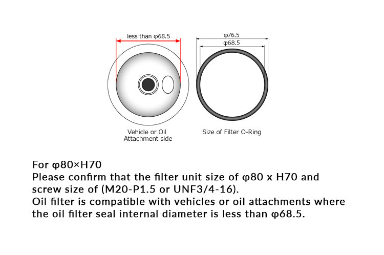 HKS Oil Filter Size