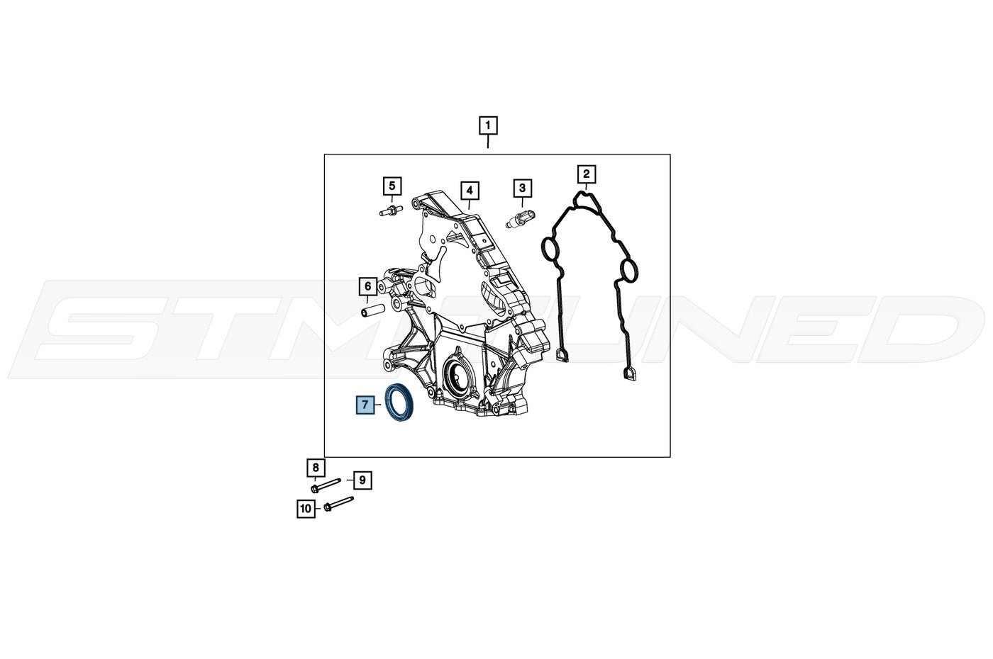 Mopar Front Crank Seal for Hemi Hellcat TRX Trackhawk (53021585AD)