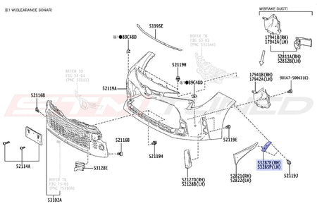 Toyota OEM Air Intake Guide Ducts for 2023+ Corolla GR