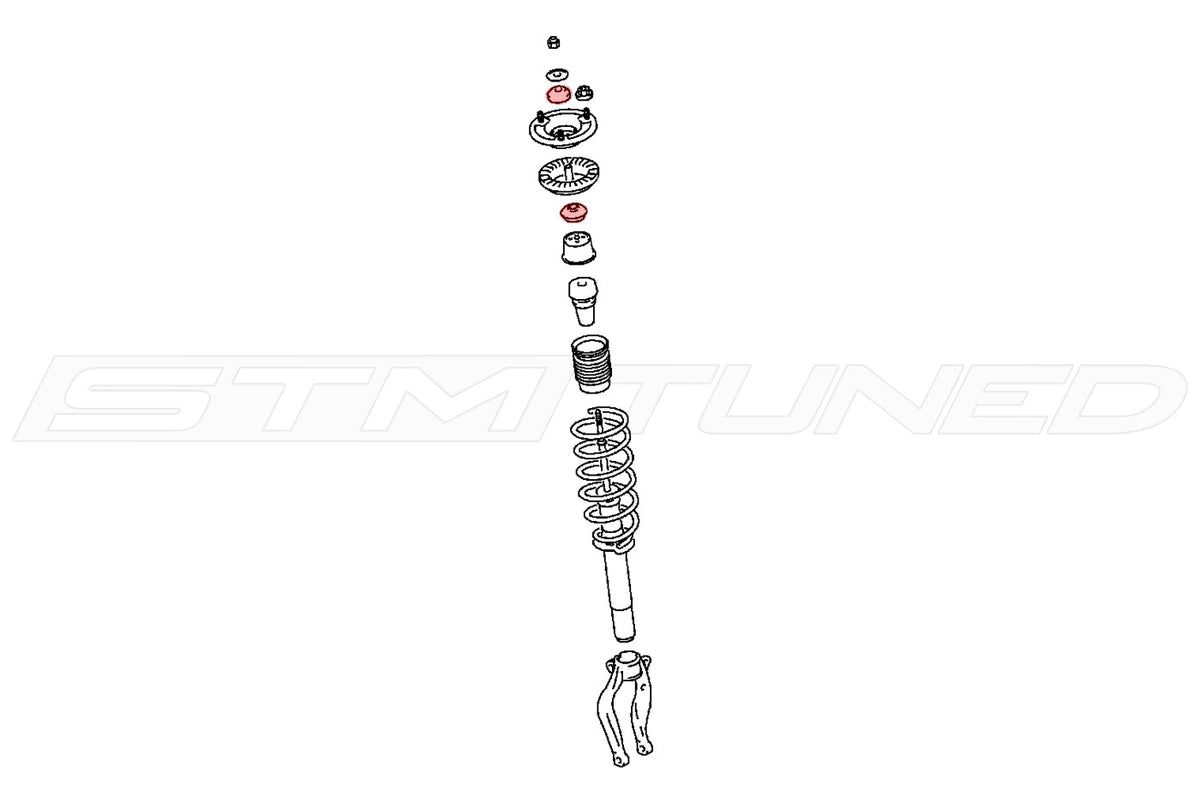 Energy Suspension Front Upper Shock Bushings for 2G DSM (5.8103G)