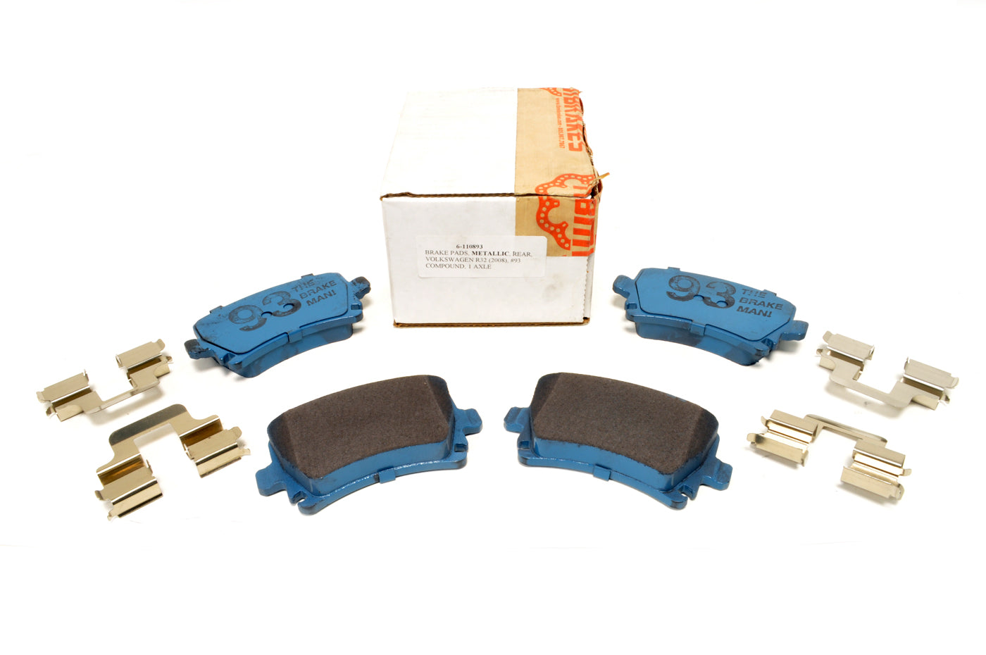 TBM The Brake Man Pads Rear VW R32 (6-110893)