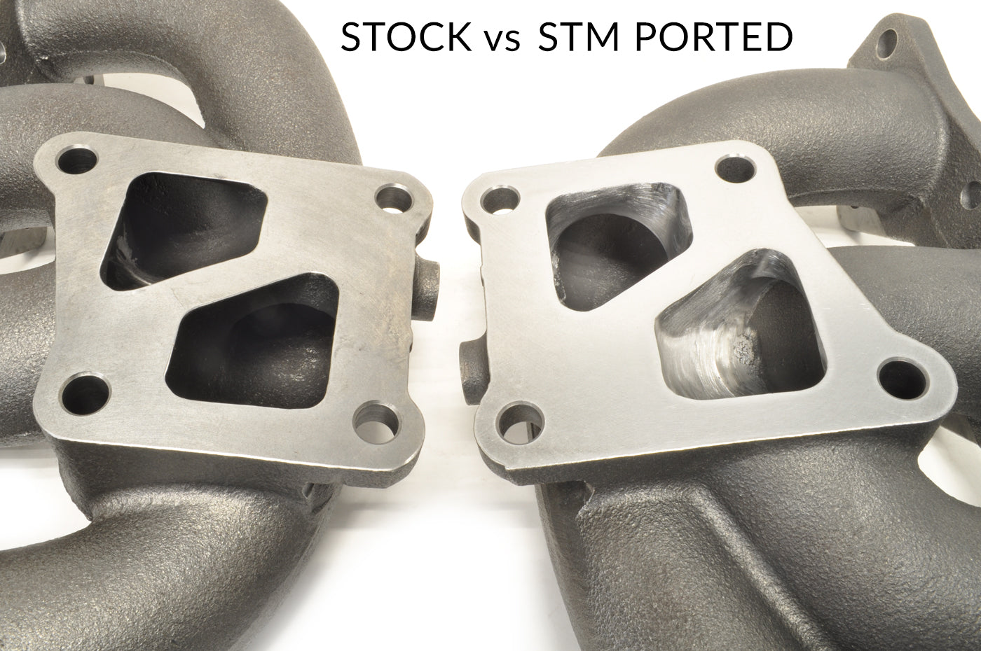 FP Evo Cast Manifold Stock vs Ported