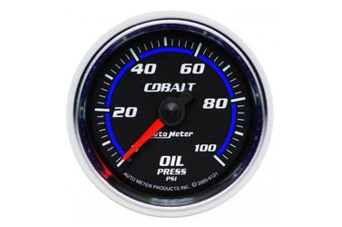 Oil Pressure: 0-100 PSI Cobalt Mechanical Gauge (2 1/16") 